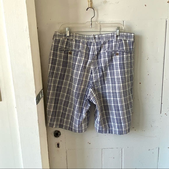 Land's End Plaid Seersucker Shorts - Picture 9 of 9
